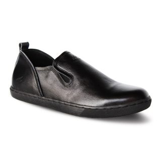 crefow felos black slip on leather