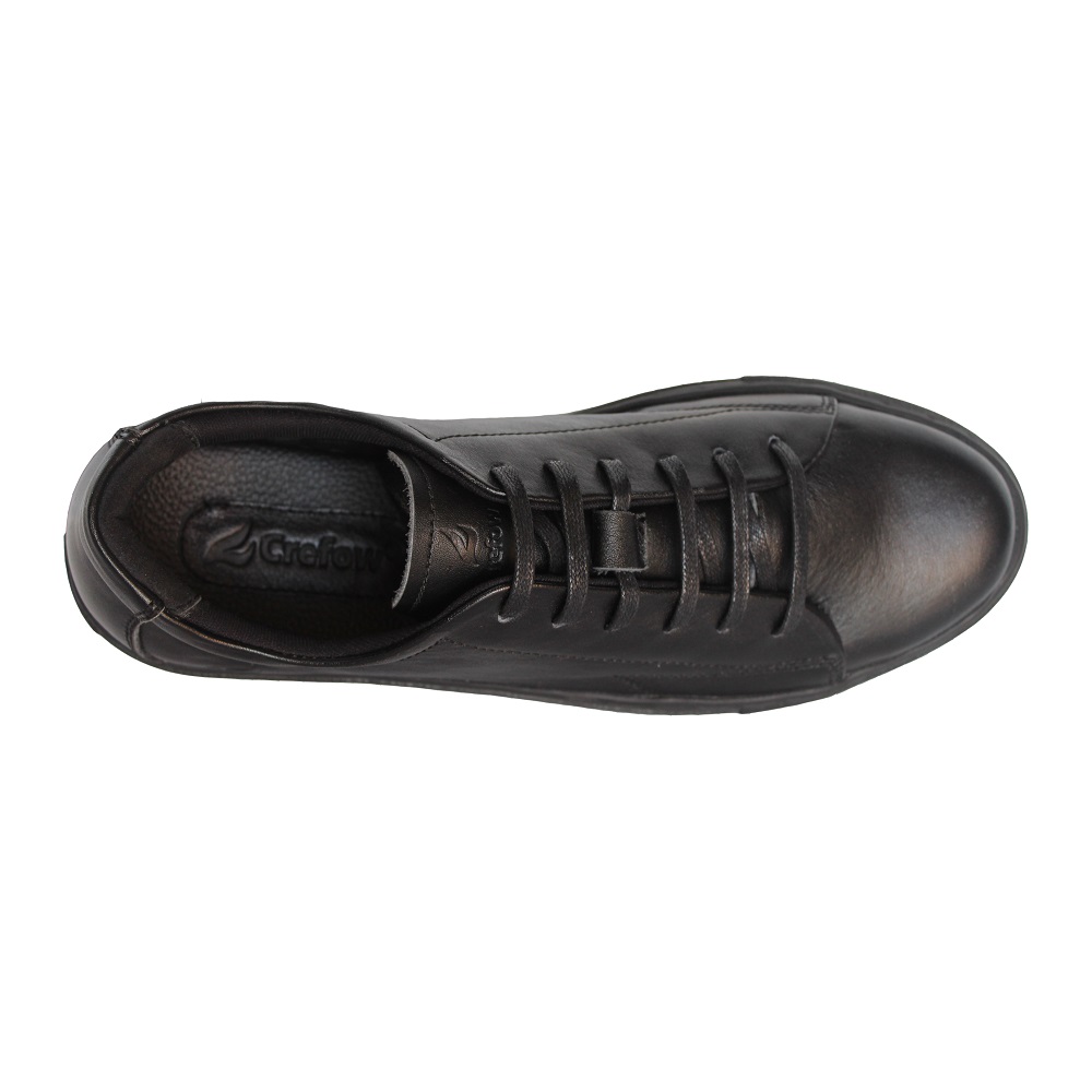 Crefow neacky black sneakers leather atas
