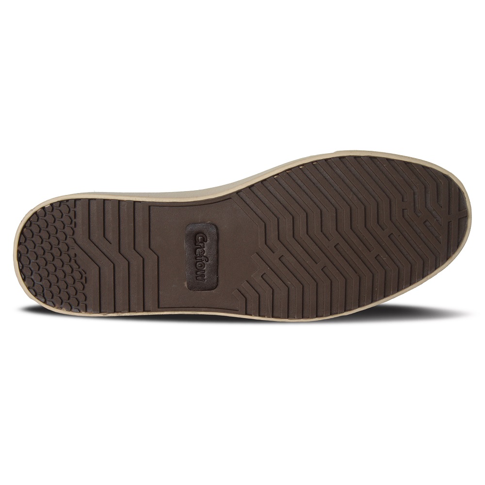 Crefow neacky canvas black cream derby sneakers bawah