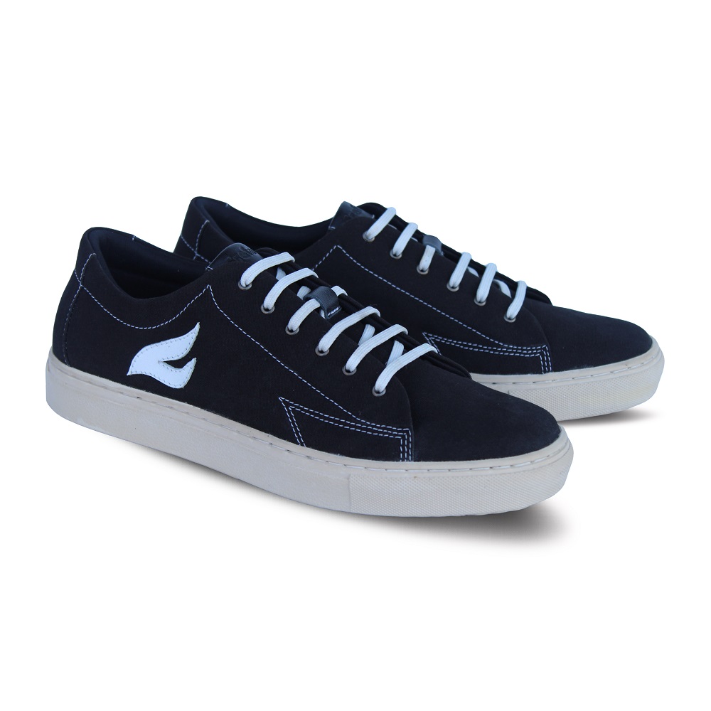 Crefow neacky canvas black cream derby sneakers 2