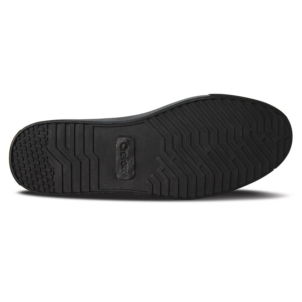 Crefow neacky canvas full black derby sneakers atas