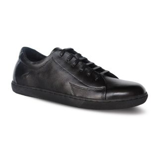 Crefow neacky low sole black derby sneakers leather