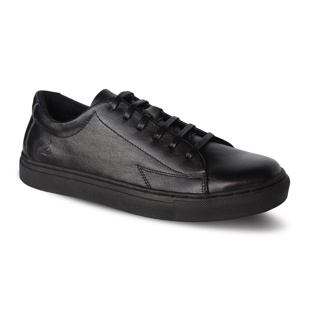 Crefow neacky black sneakers leather