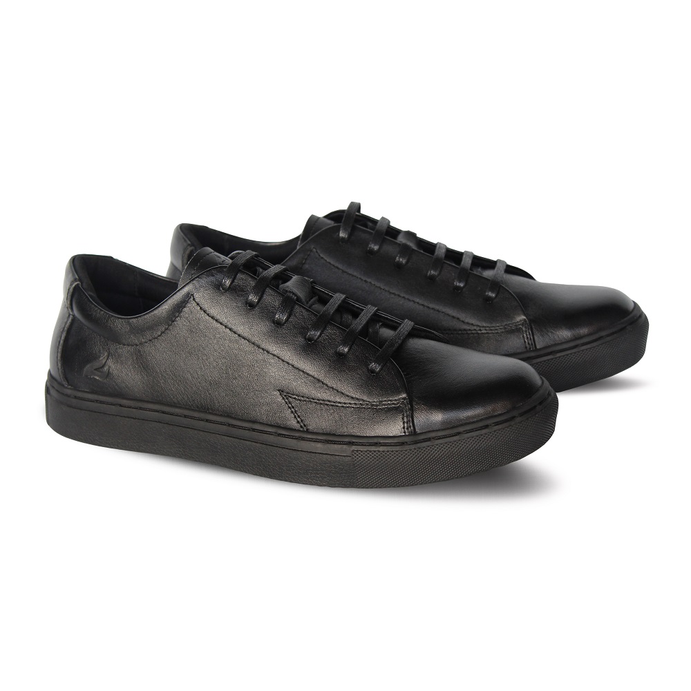 Crefow neacky black sneakers leather 2