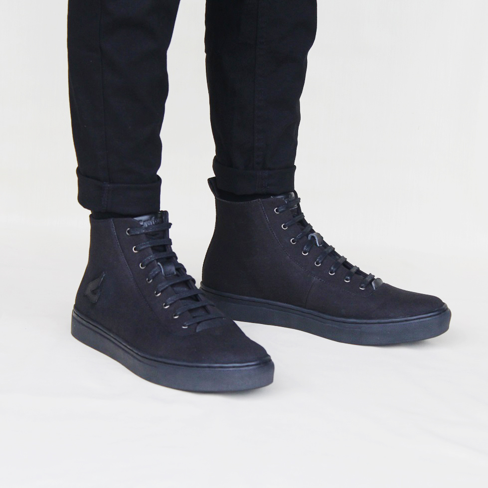 Crefow oxvan boots canvas black sneakers