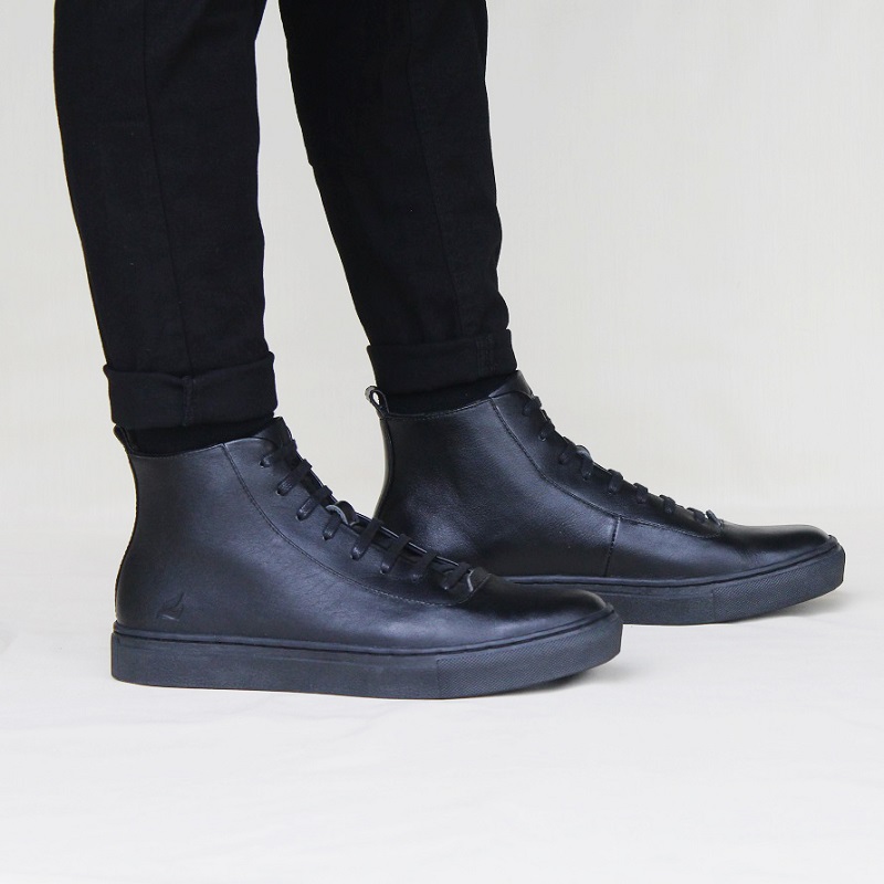 Crefow oxvan boots black sneakers leather