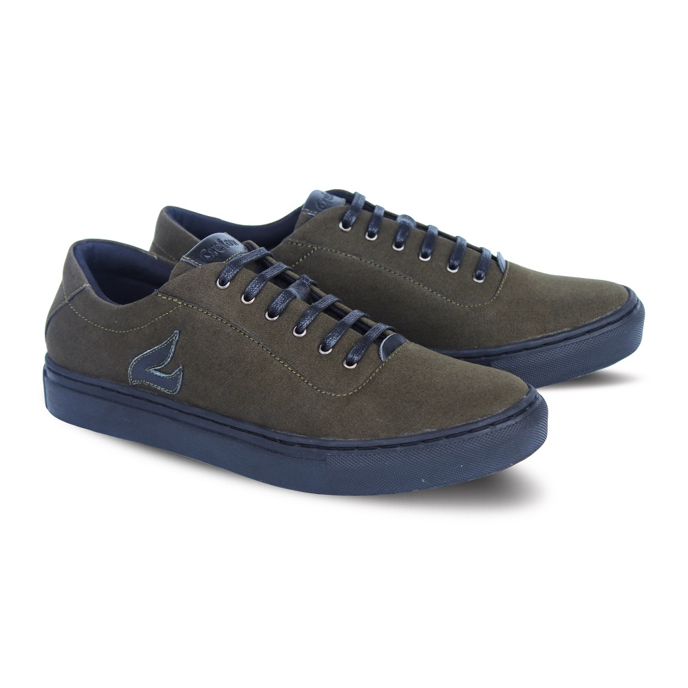 Crefow oxvan canvas army black oxford sneakers 2