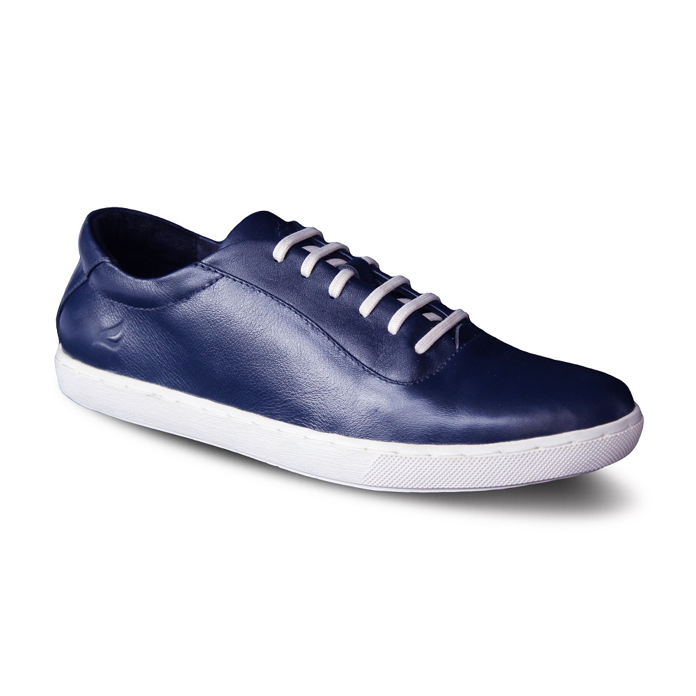 Crefow oxvan navy white low sole sneakers leather