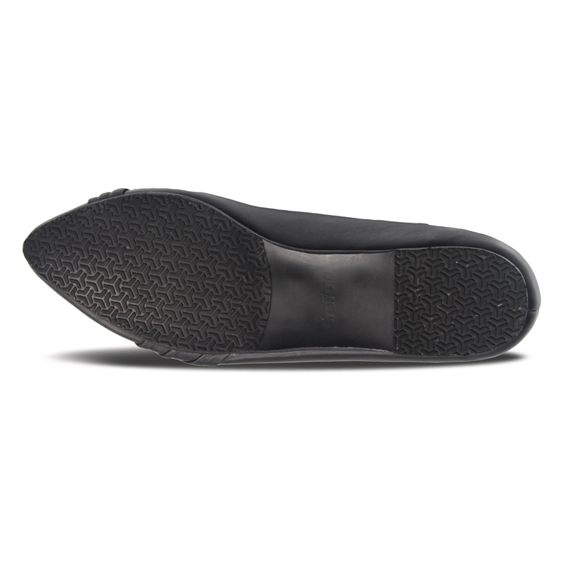 Crefow Eshi Flat Pump Women Black bawah