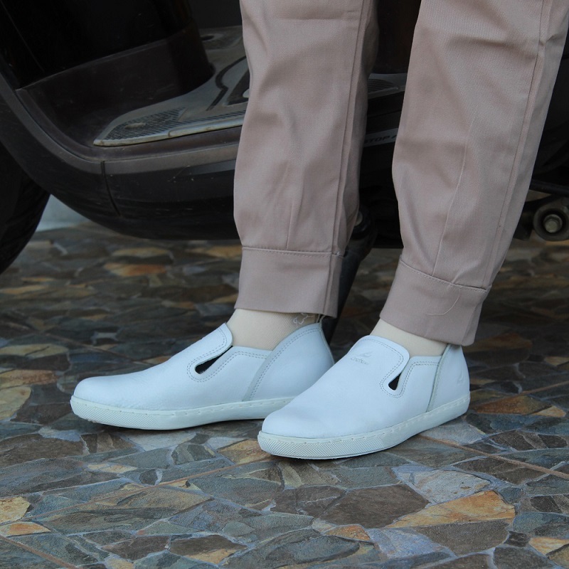 crefow felos white slip on leather 2
