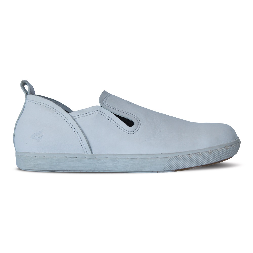 crefow felos white slip on leather samping