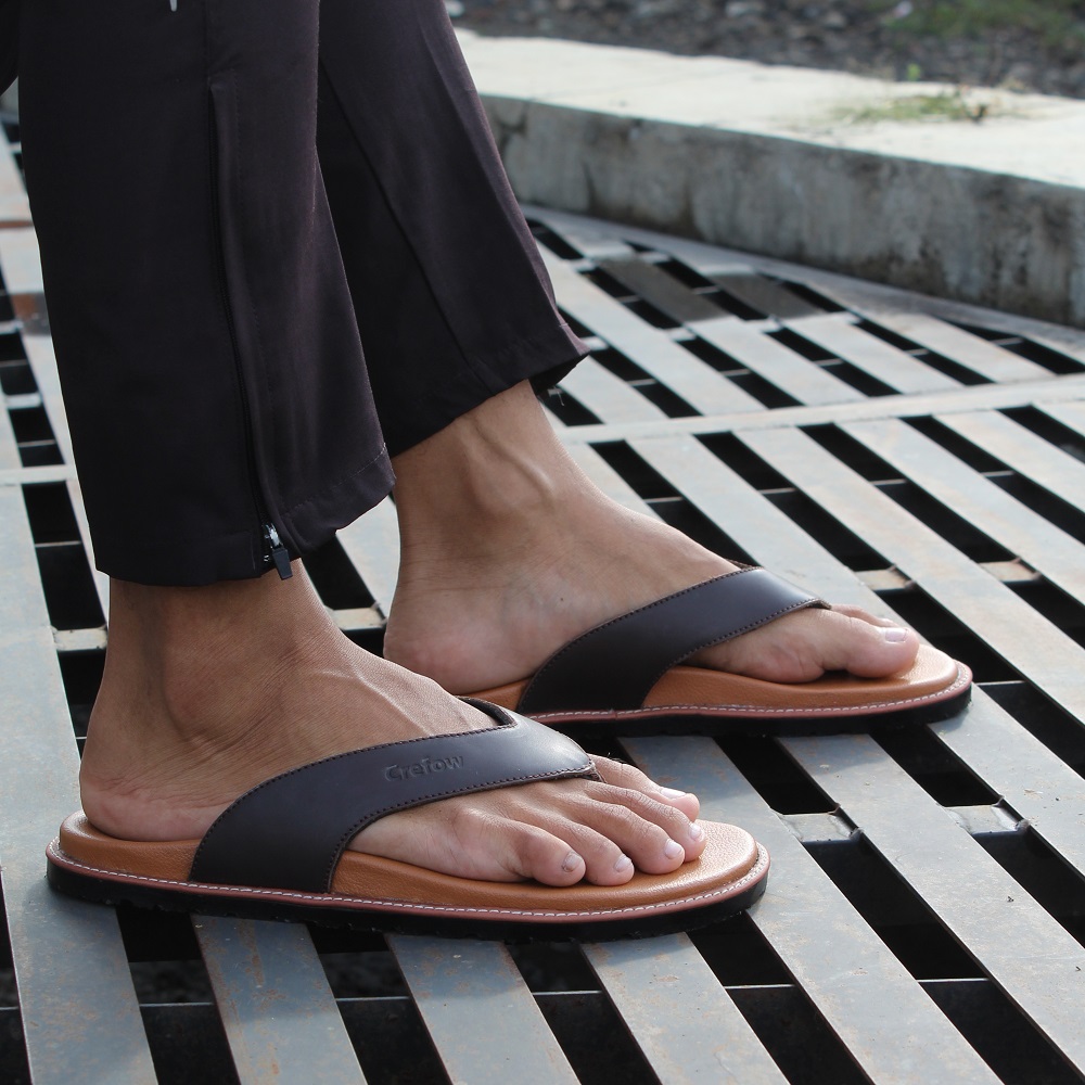Crefow Feino HS Brown Tan Flip Flop Men Women Sandal 3