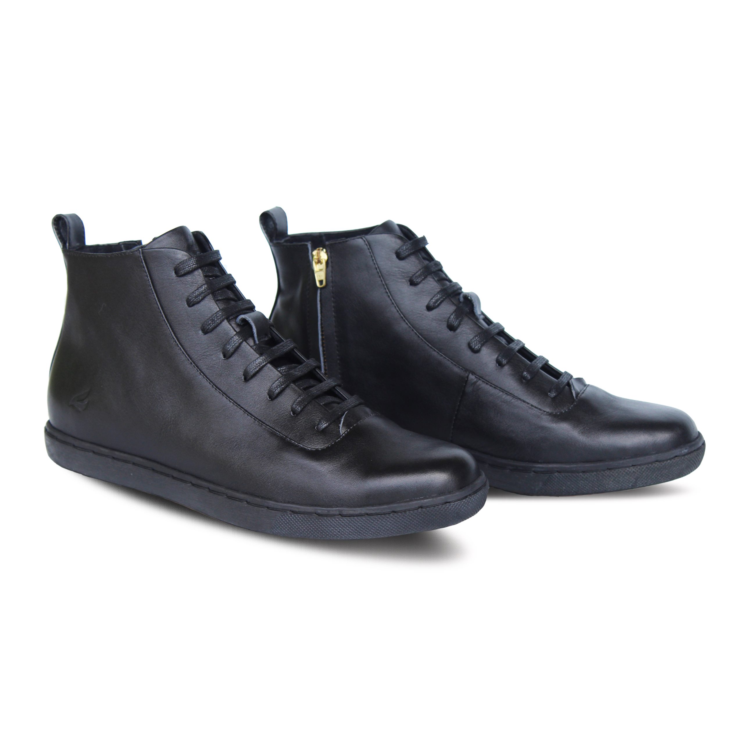 Oxvan LS Boots Zipper Black Oxford Sneakers Leather