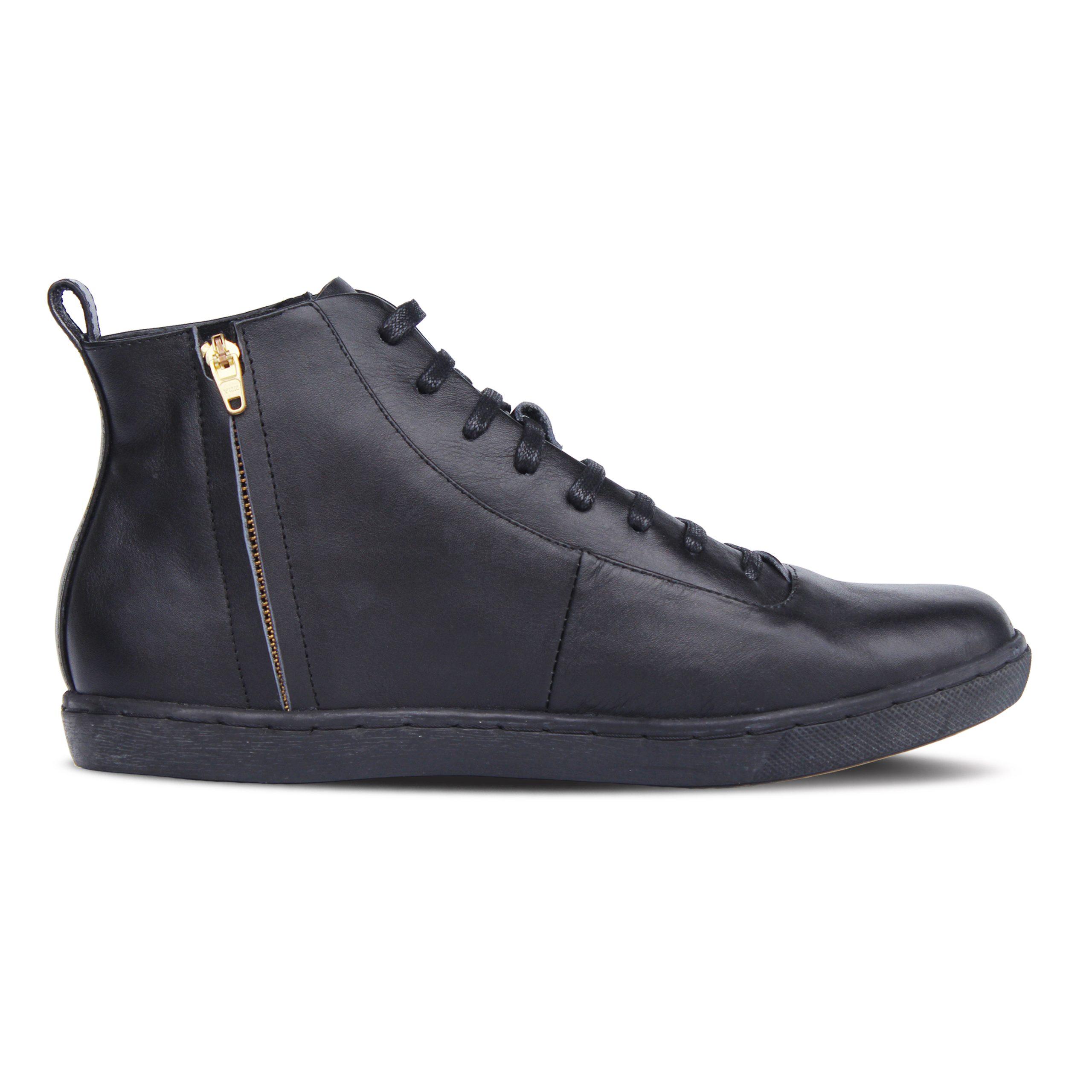 Oxvan LS Boots Zipper Black Oxford Sneakers Leather