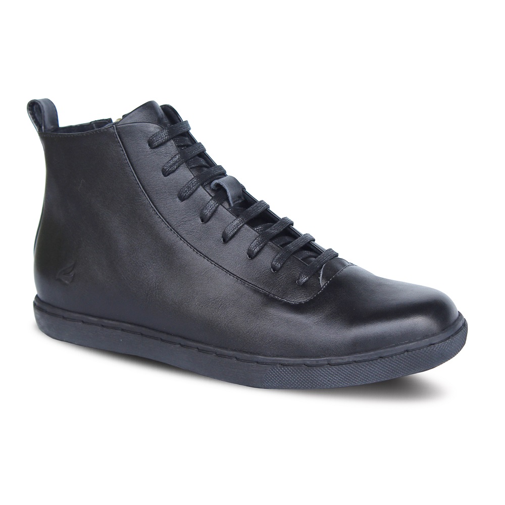 Oxvan LS Boots Zipper Black Oxford Sneakers Leather