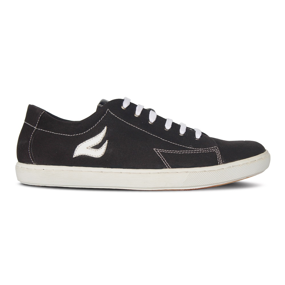 Crefow Neacky Black White Canvas Sneakers