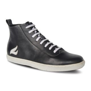 Oxvan Boots Black White Oxford Sneakers Leather