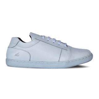 Vecko Zipper White Men Leather Sneakers