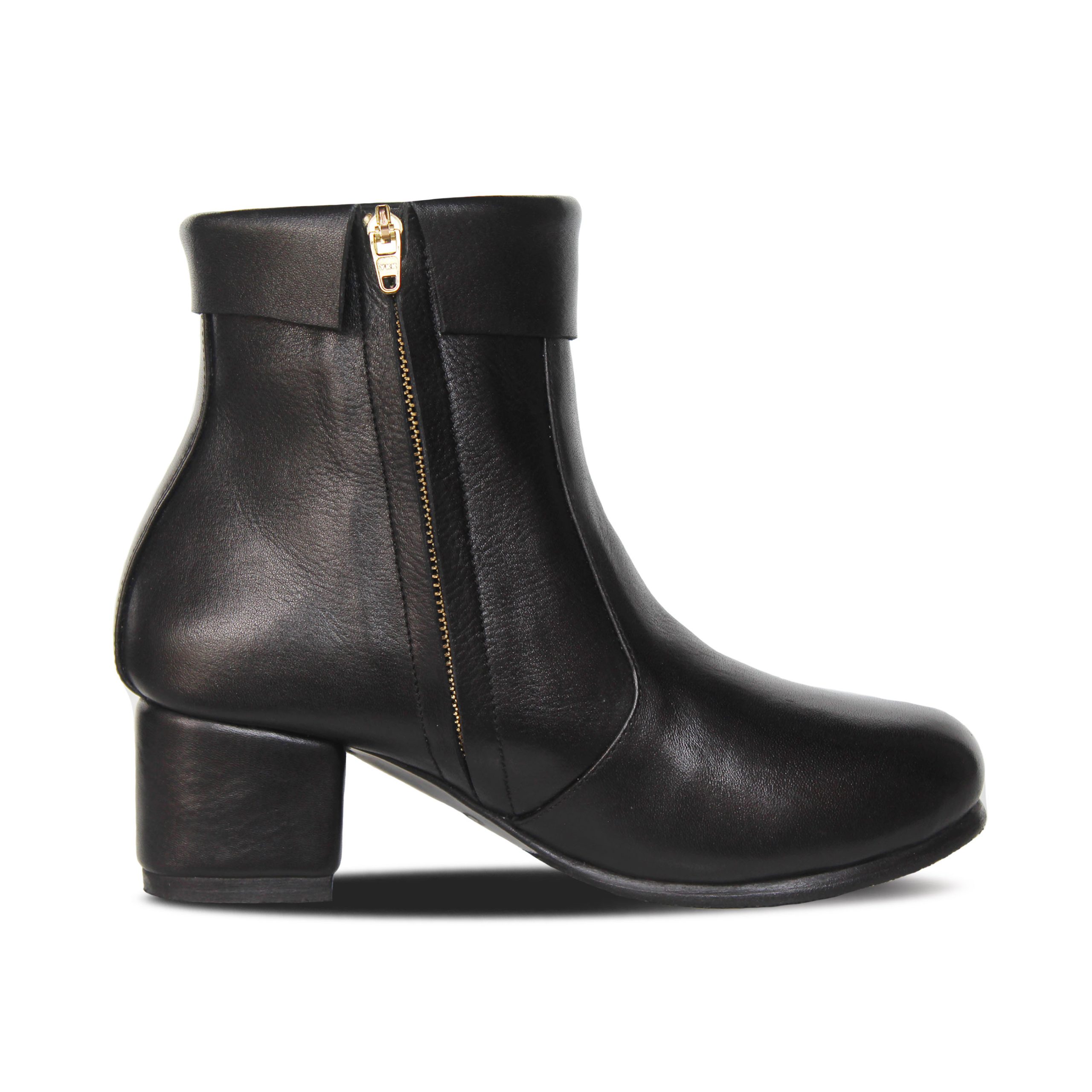 Carla Black Women Leather Boots