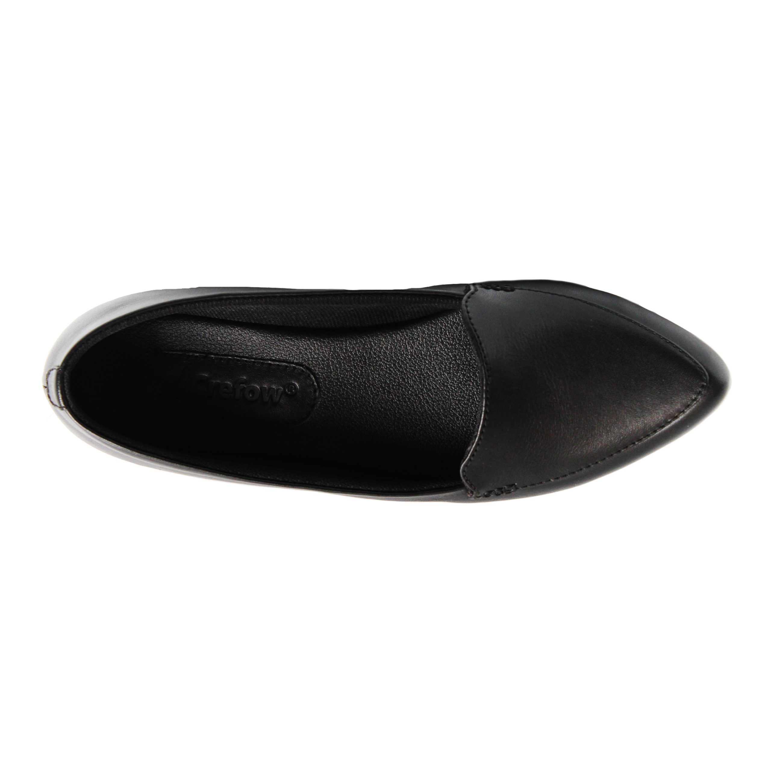 Shevany Black Women Leather Loafers