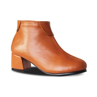 Faira Tan Women Leather Boots