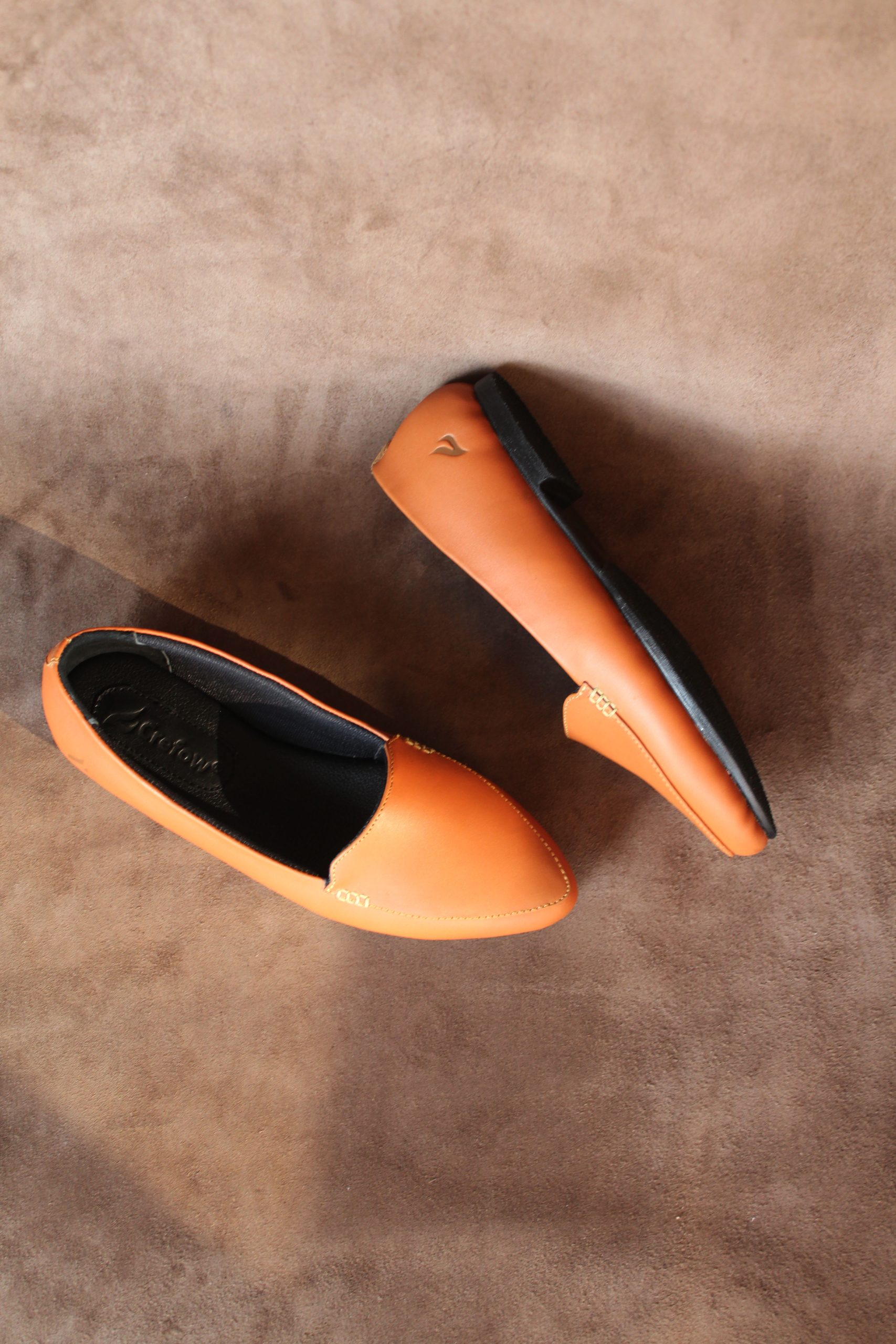 Shevany Tan Women Leather Loafers