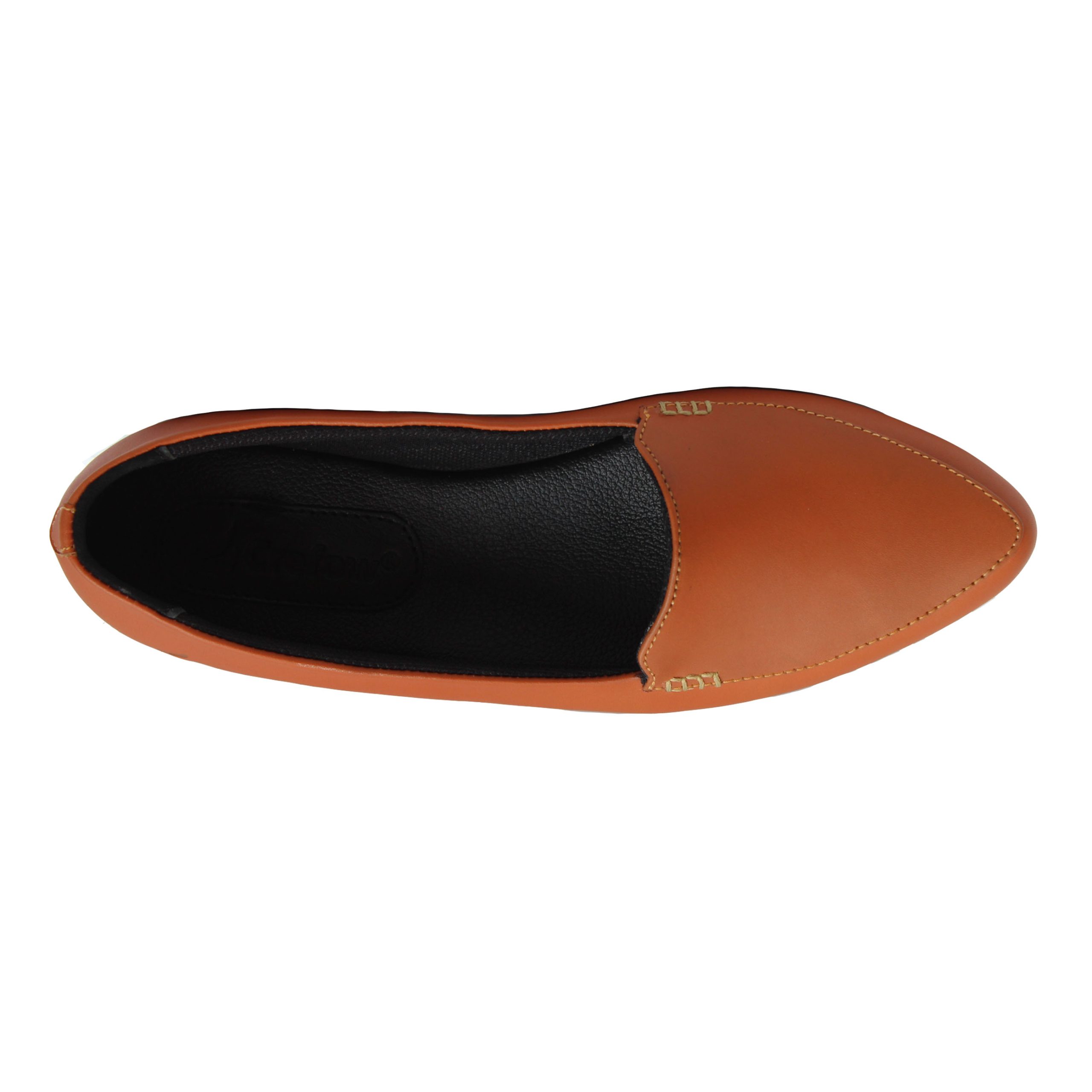 Shevany Tan Women Leather Loafers