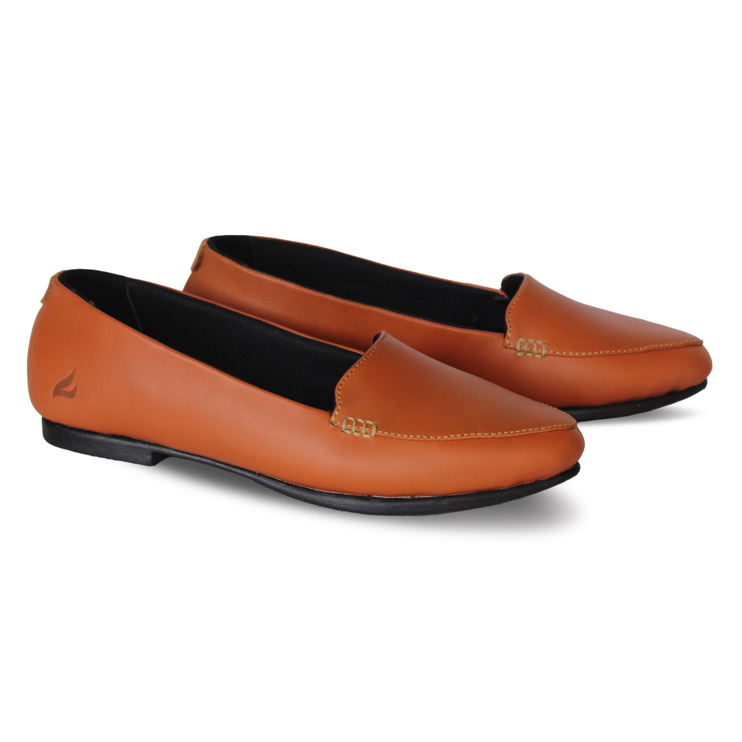 Shevany Tan Women Leather Loafers