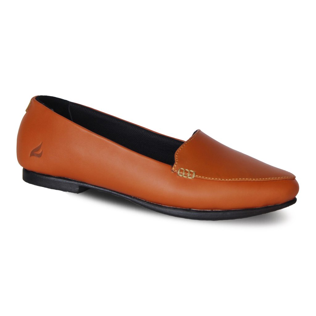 Shevany Tan Women Leather Loafers