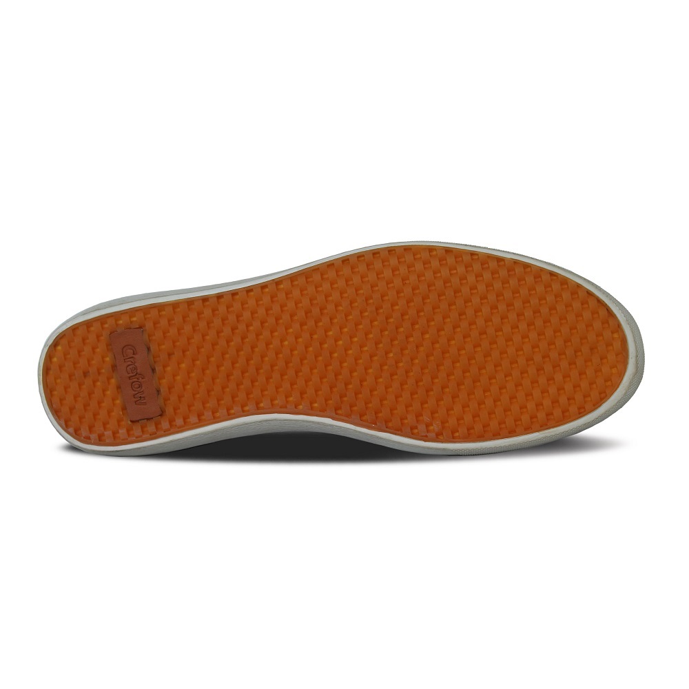 Oxvan Red Brick White Oxford Sneakers Leather