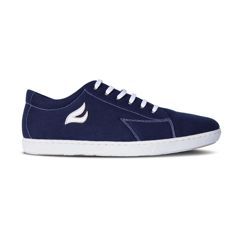 Crefow Neacky Navy White Canvas Sneakers