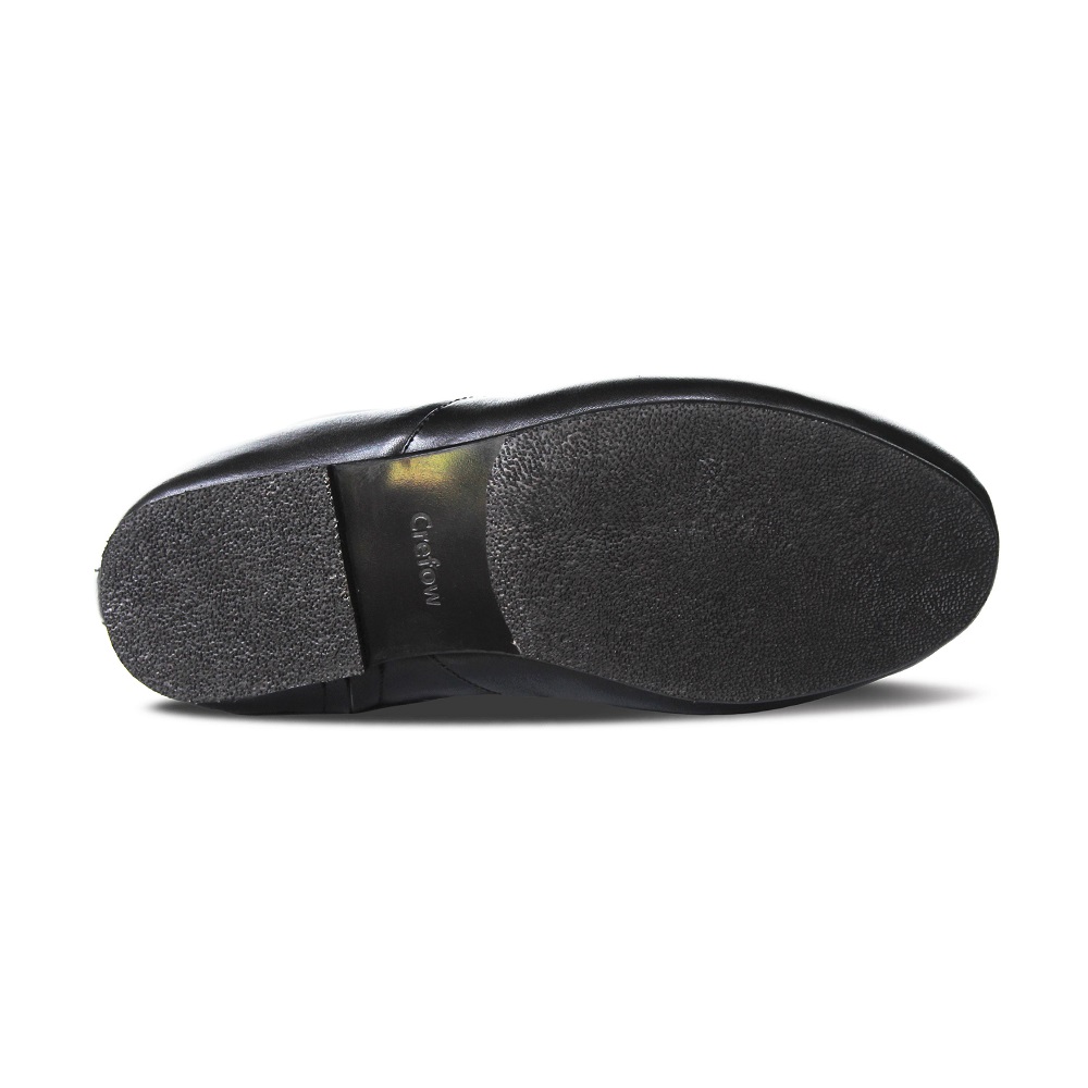 Carla Flat Black Women Leather Boots