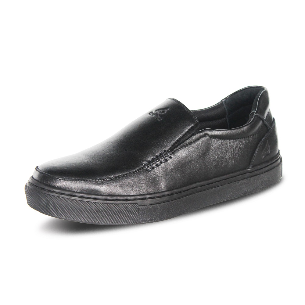 Cova HS Black Leather Slip On
