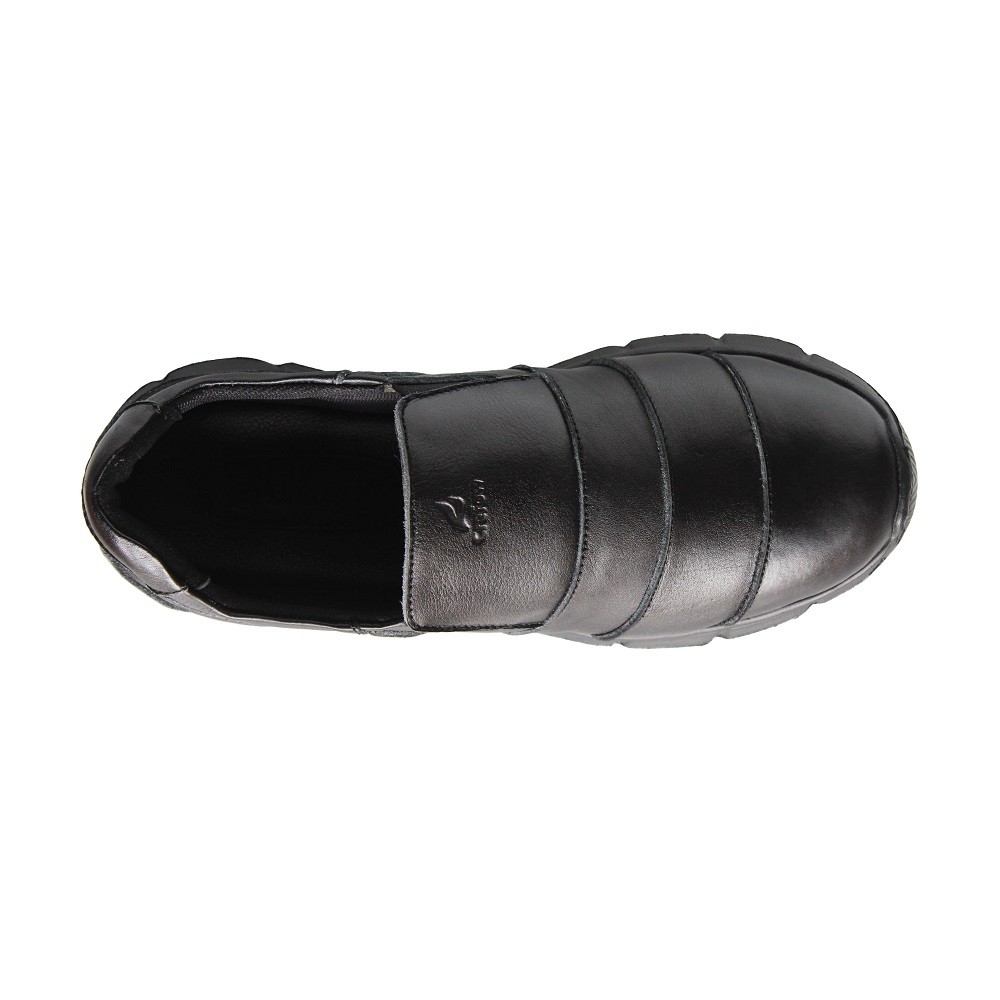 Natan SN Black Leather Slip On
