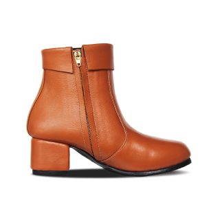 Carla Tan Women Leather Boots