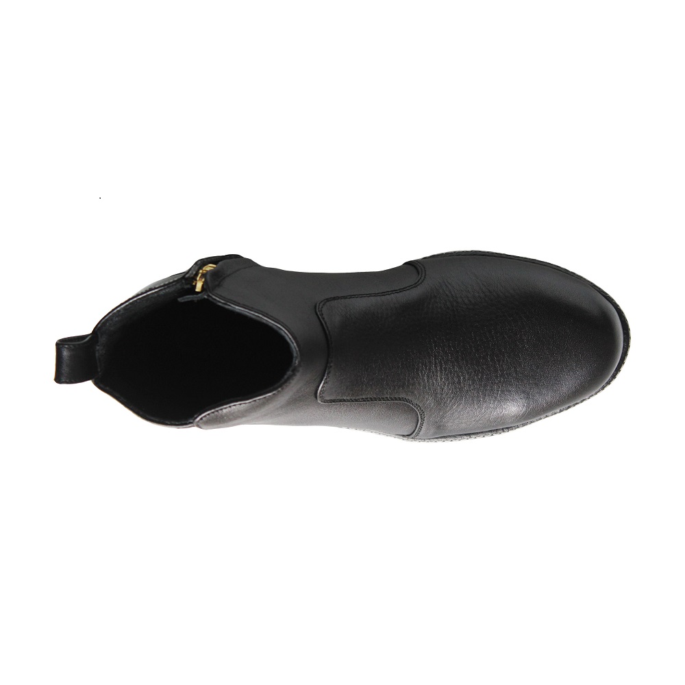 Vira Black Women Leather Boots