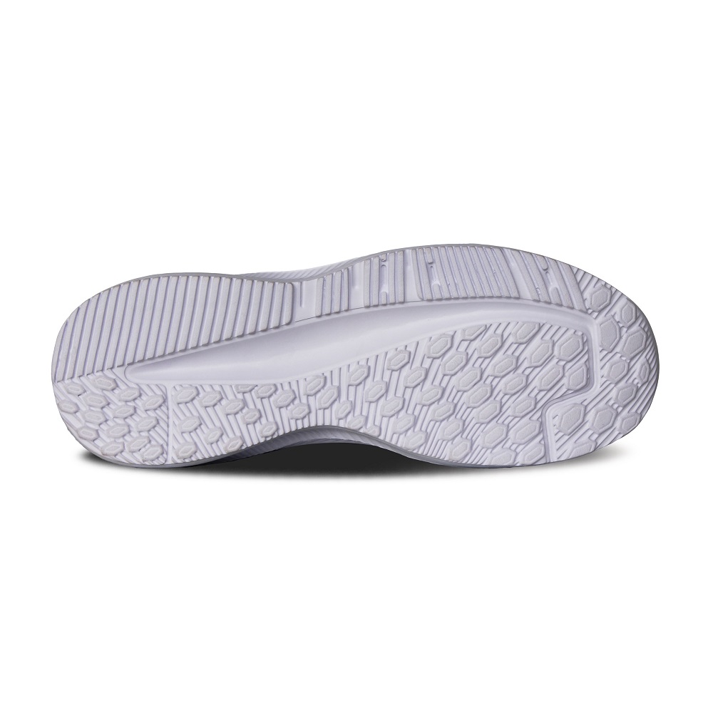 Reno Black White Leather Slip On