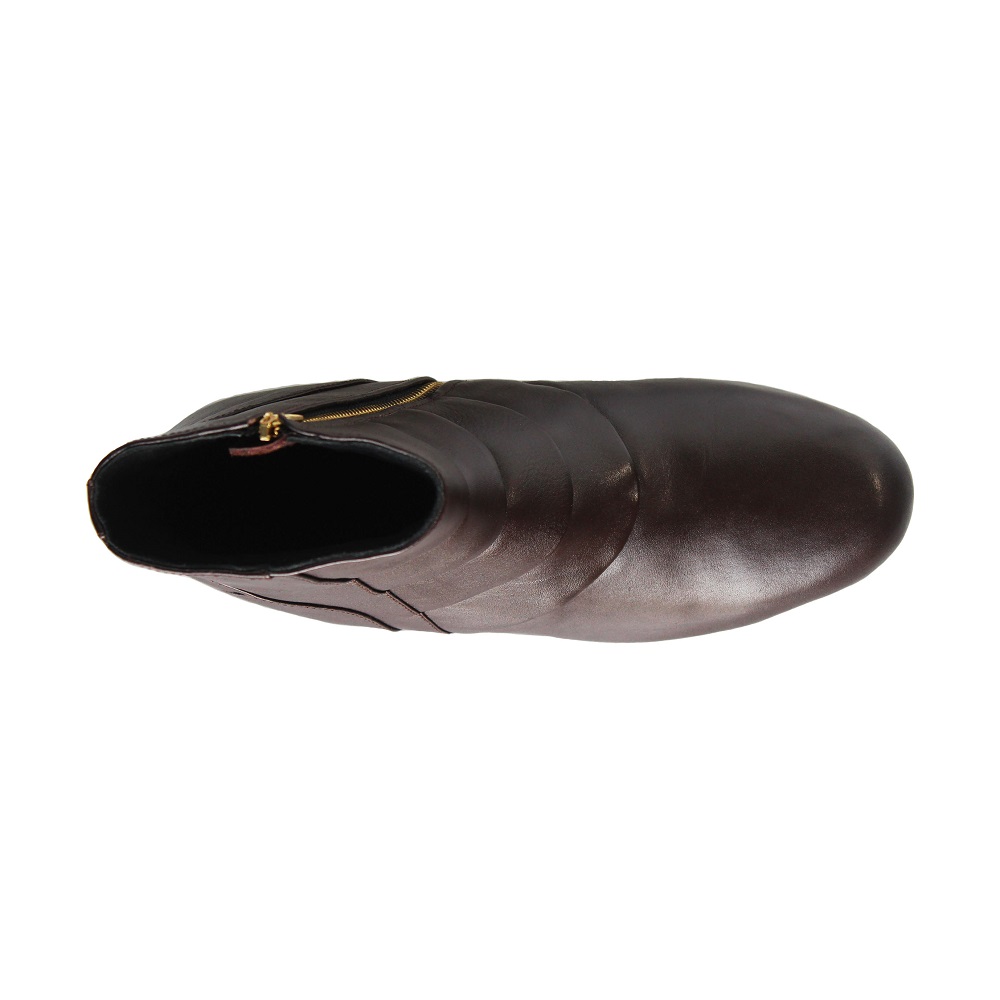 Clarisa Brown Women Leather Boots
